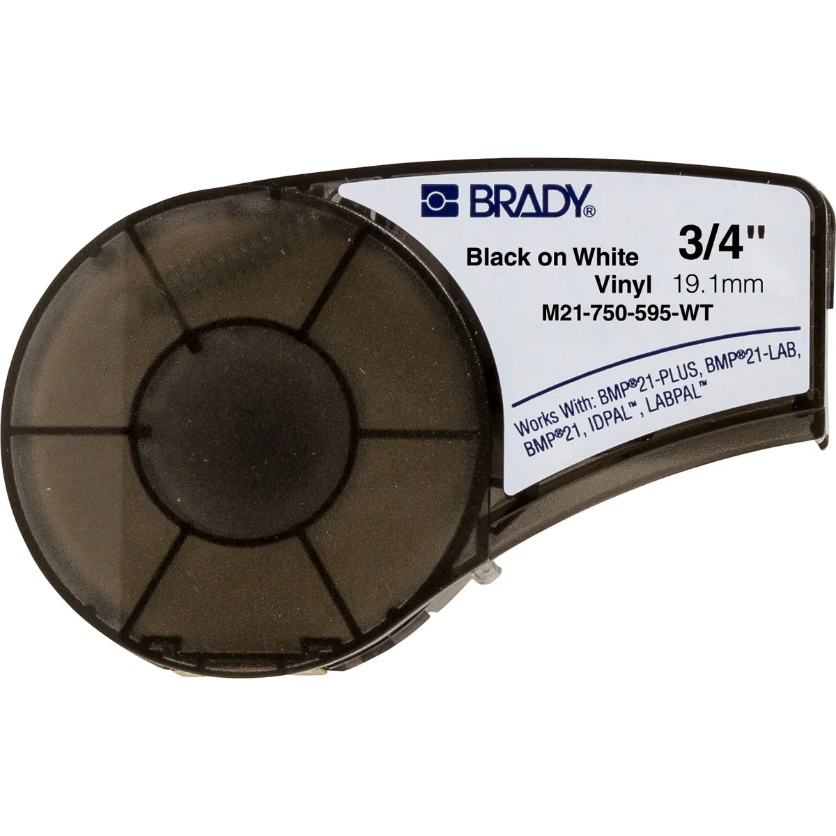 BMP21PlusSeriesIndoorOutdoorVinylTapeWhiteSize19