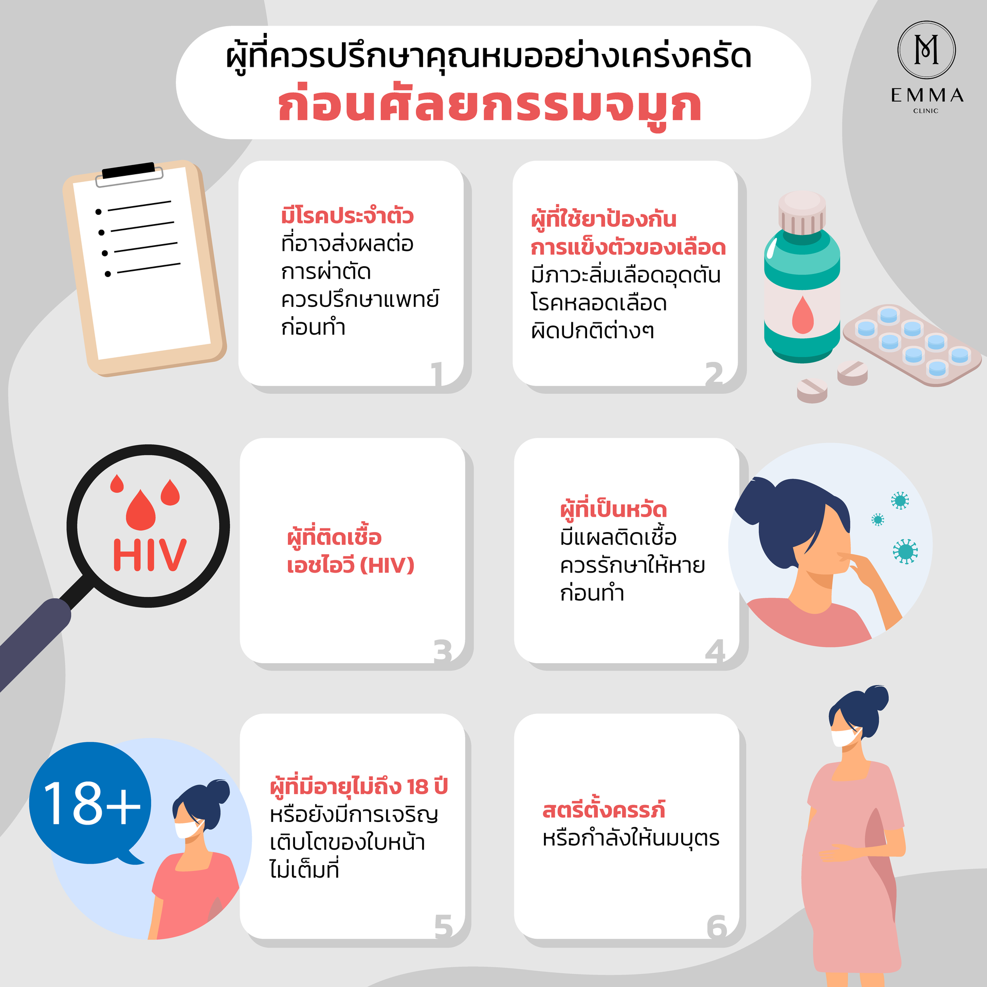 โรคประจำตัวกับการเสริมจมูก 2 ผู้ที่ไม่ควรเข้ารับการศัลยกรรมจมูก-01