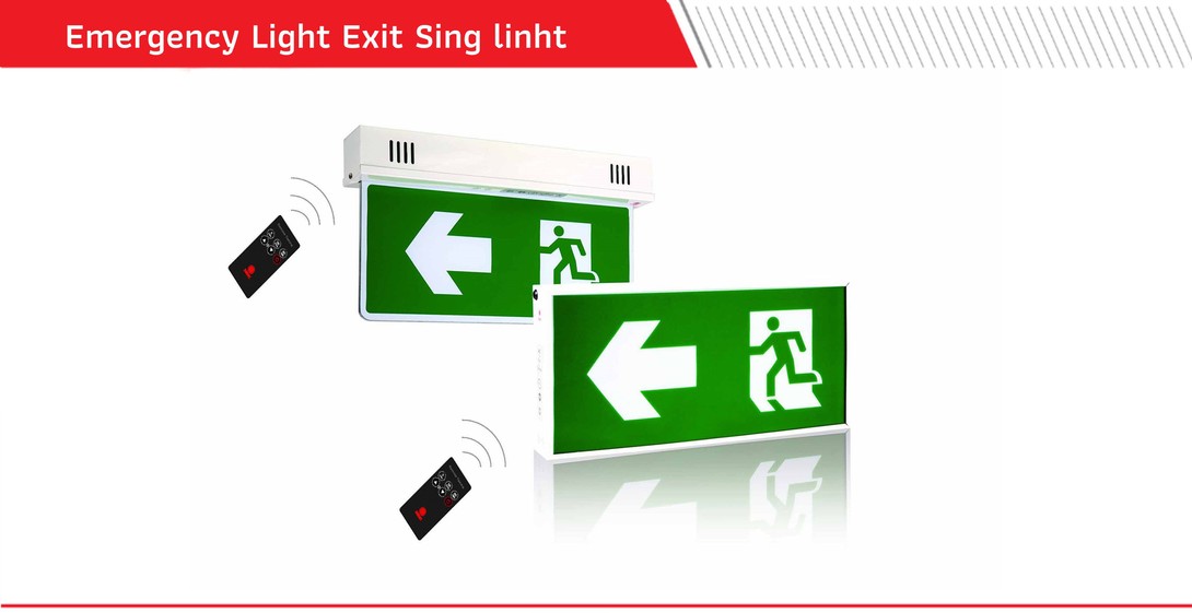 ป้ายไฟฉุกเฉินAutomaticTestingLEDExitSignLightไฟฉุกเฉิน