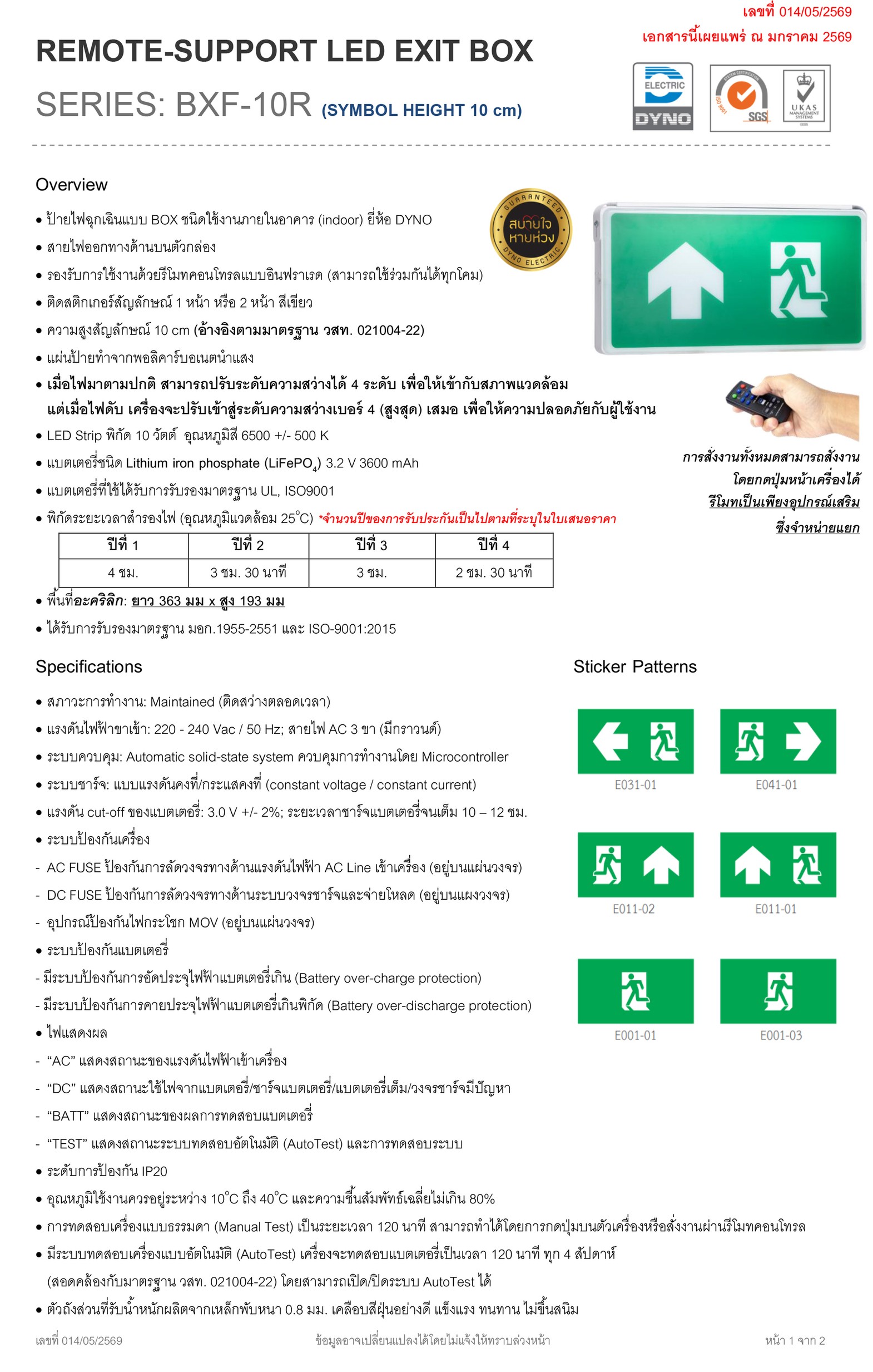 BOXรีโมทBXF10Rfkdr-1