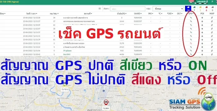 เช็คสัญญาณgpsติดตามรถ