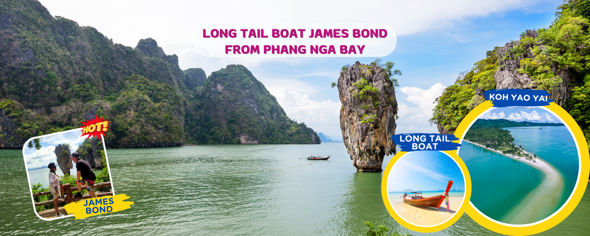 เช่าเหมาลำเรือหางยาวเจมส์บอนออกจากอ่าวพังงาEG