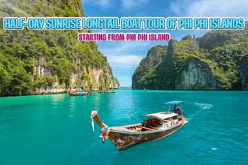 Half-DaySunriseLongtailBoatTourofPhiPhiIslandsิ