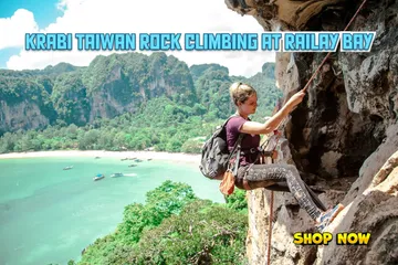 KrabiTaiwanRockClimbingatRailayBay