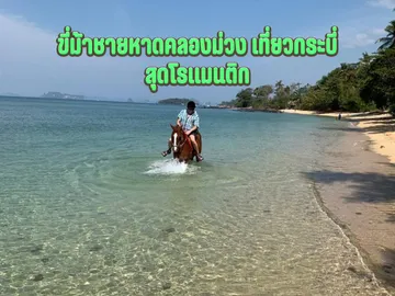 ขี่ม้าชายหาดคลองม่วงเที่ยวกระบี่สุดโรแมนติก