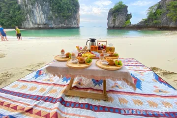 เซ้ตอาหารบนชายหาด