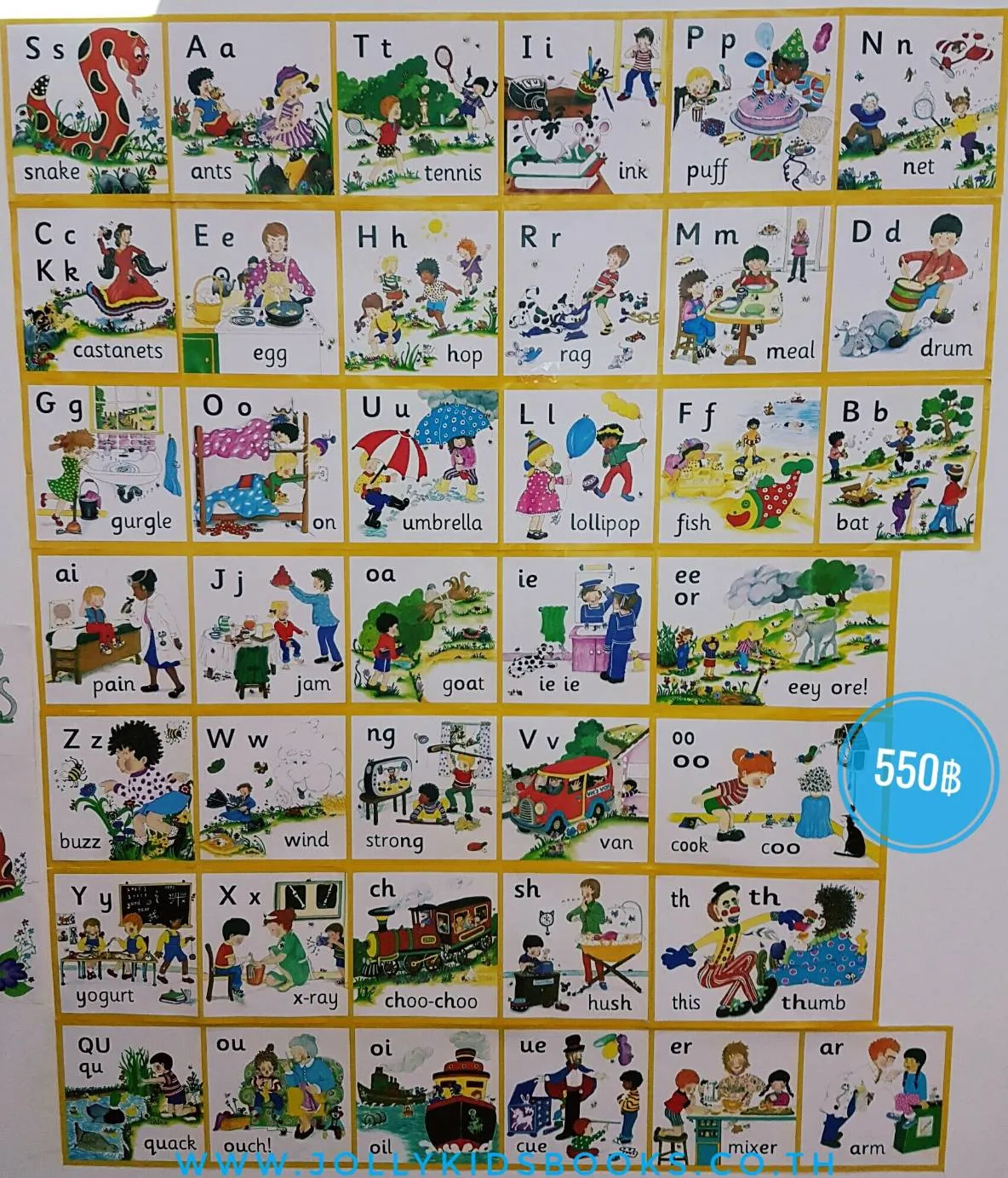Jolly Phonics Letter Sound Wall Charts