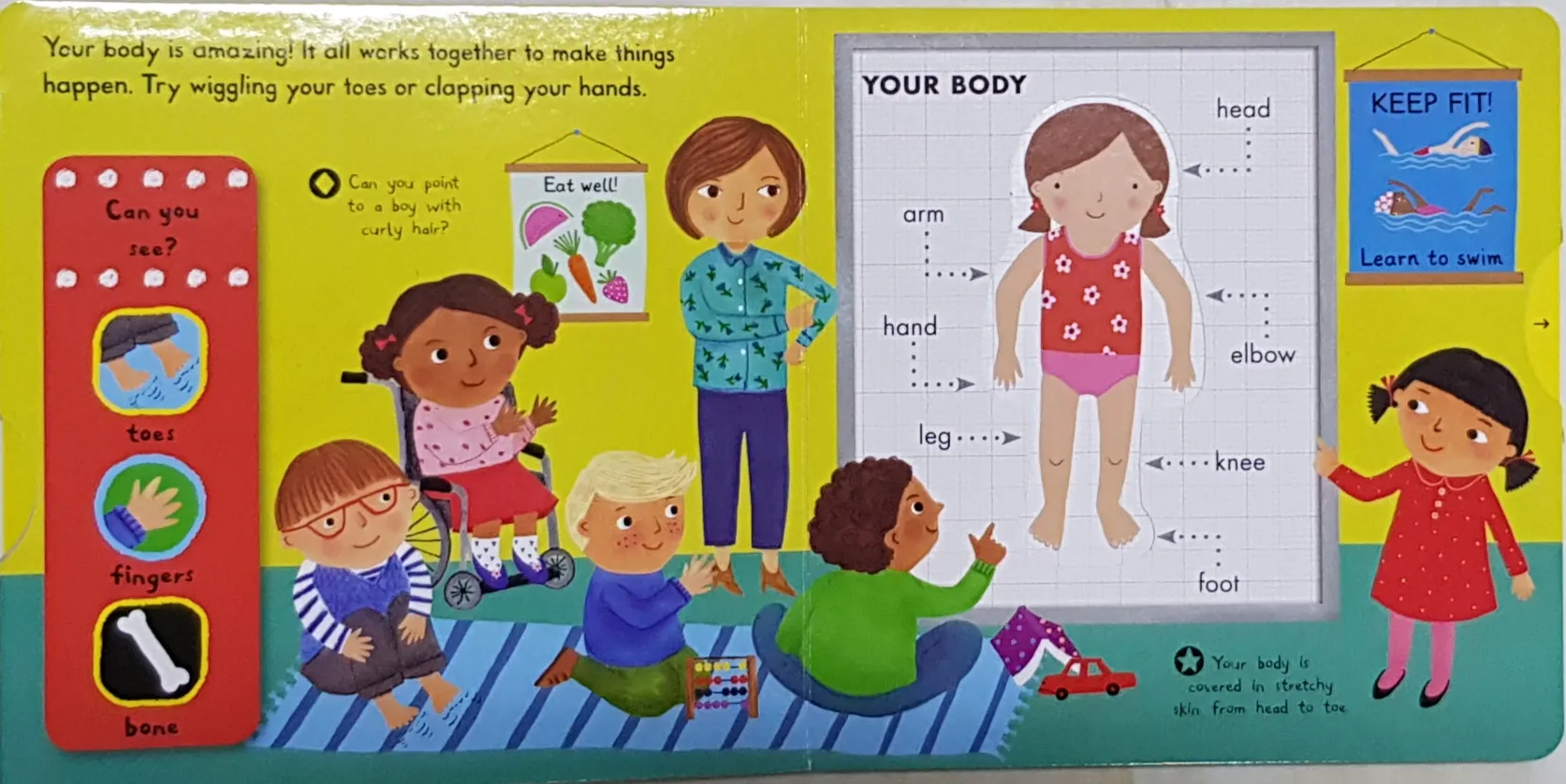 Push Pull Slide: First Explorers: My Body