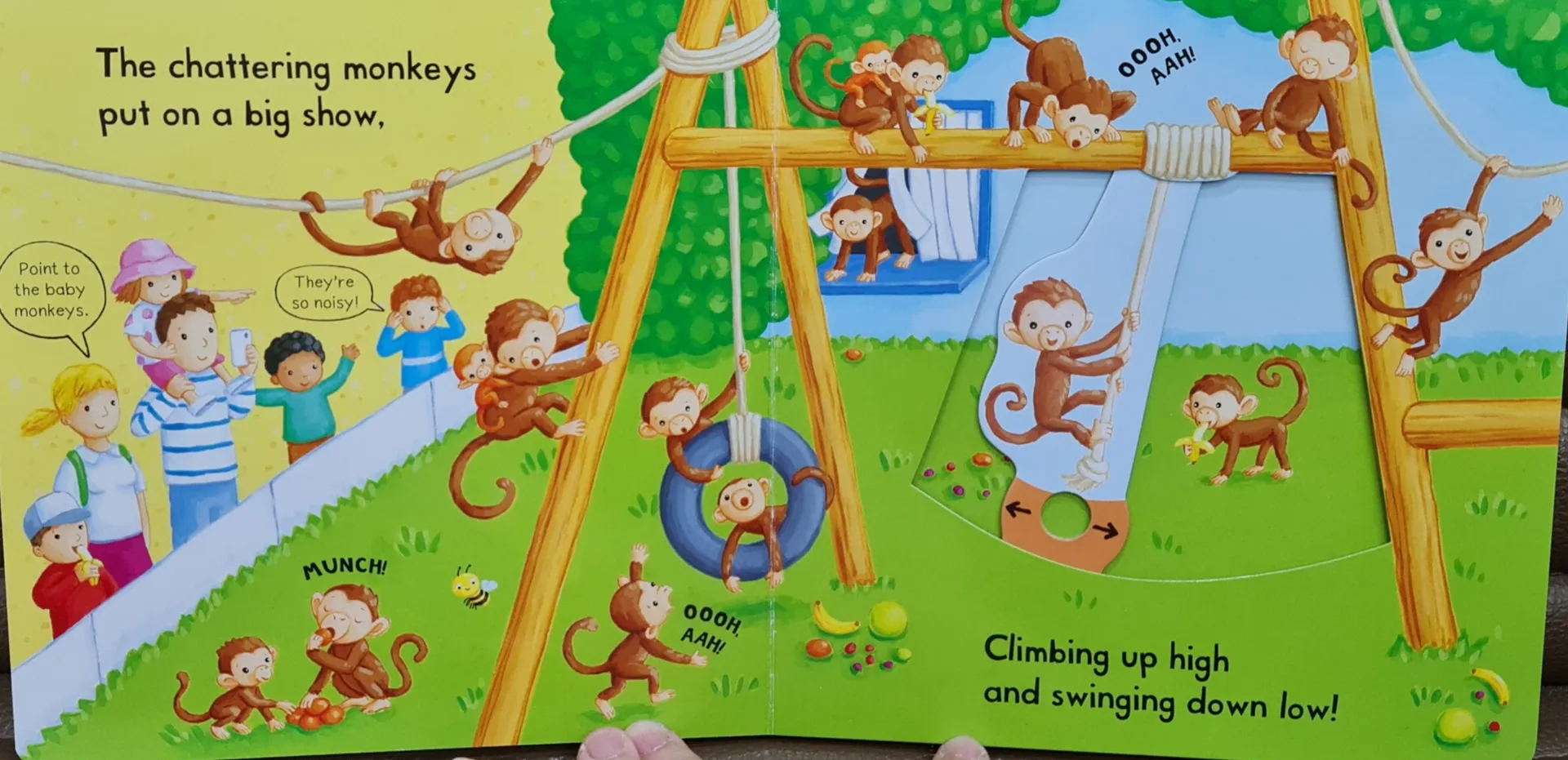 Push Pull Slide: Busy Zoo