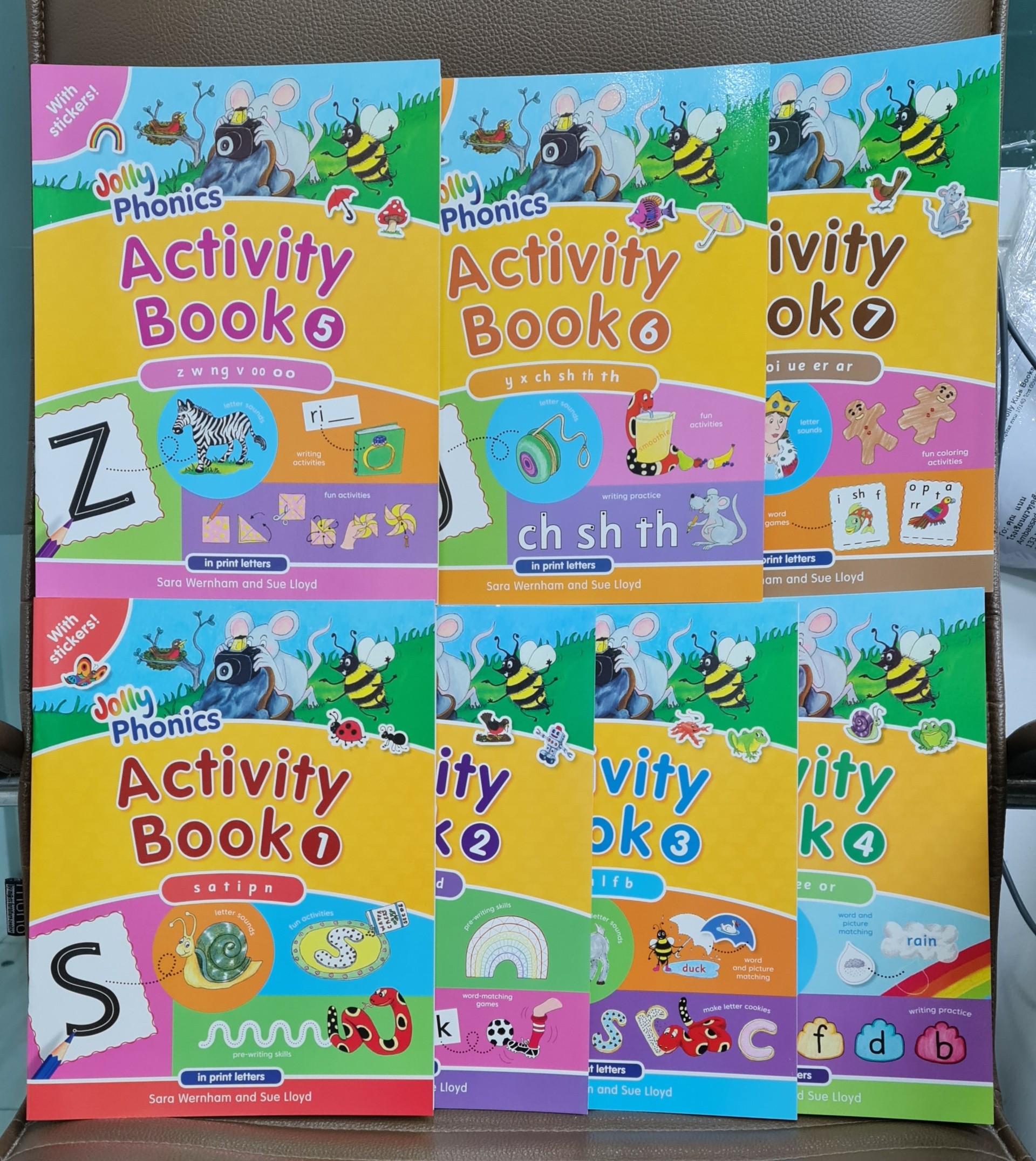 PP Jolly Phonics Activity Books, set 1-7: In Print Letters