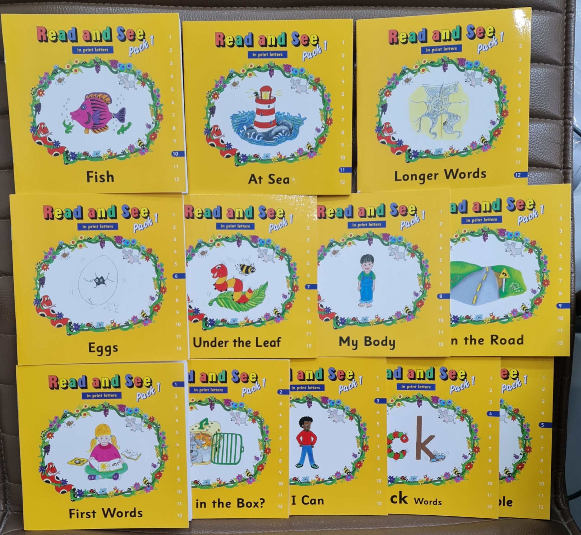 Jolly Phonics Read and See, Pack 1 (12 titles)