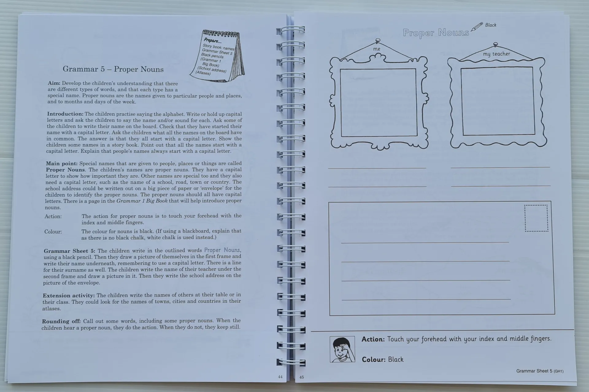 Jolly Grammar 1 Handbook (Jolly phonics) A Handbook for Teaching Grammar: In Precursive letters, Spelling, and Punctuation: