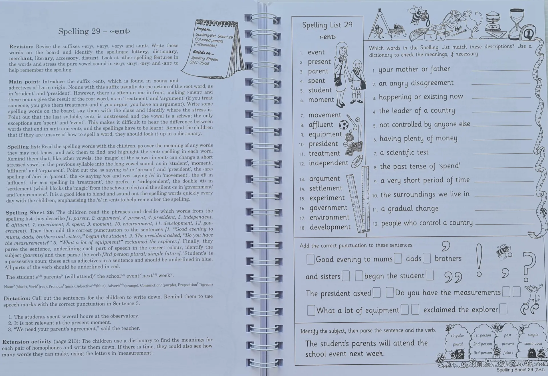 Jolly Grammar 4 Handbook (Jolly phonics) A Handbook for Teaching Grammar, Spelling, and Punctuation: In Precursive letters