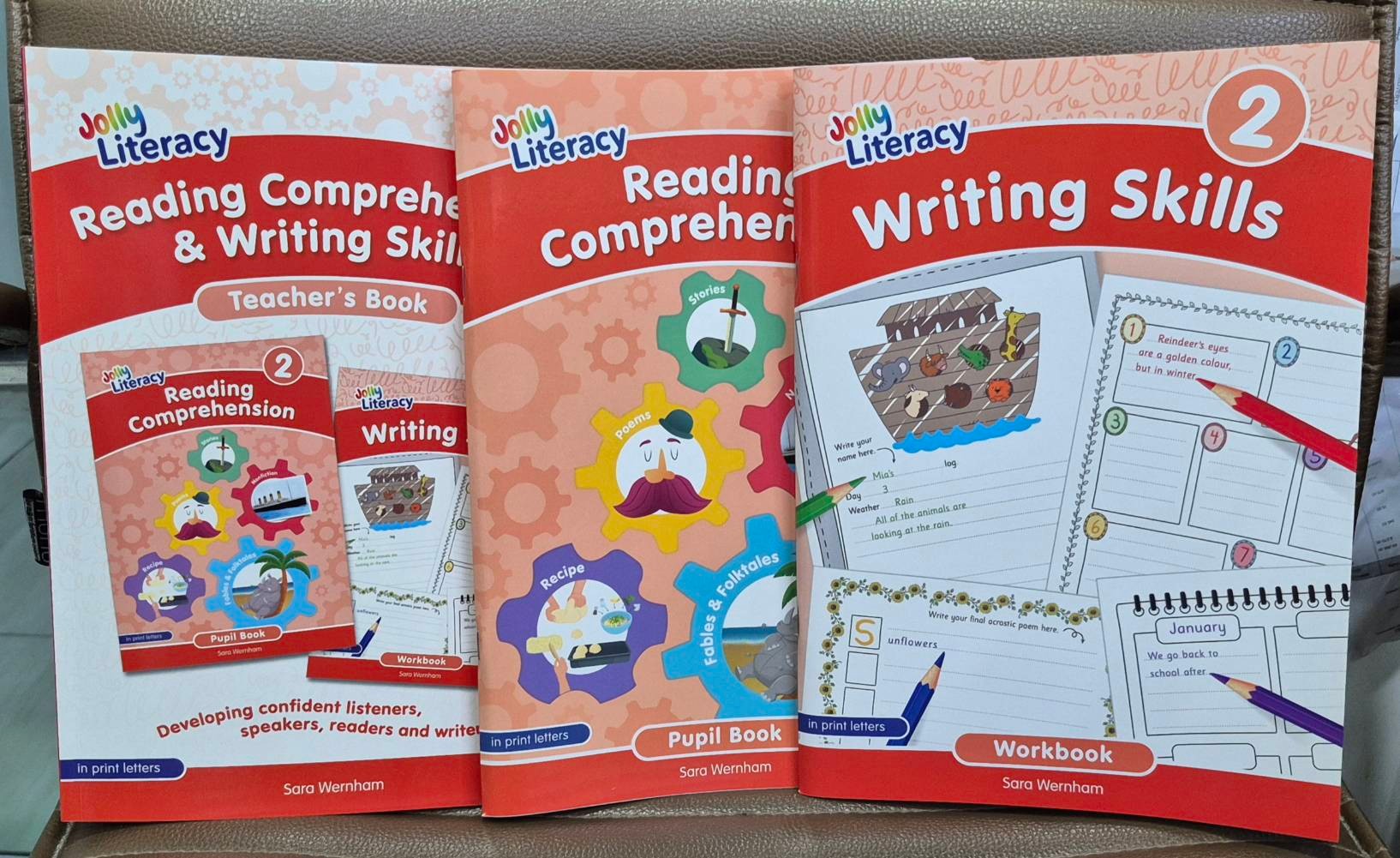 Set 3 books Reading Comprehension pupil 2, Writing2, Teacher Reading book 2