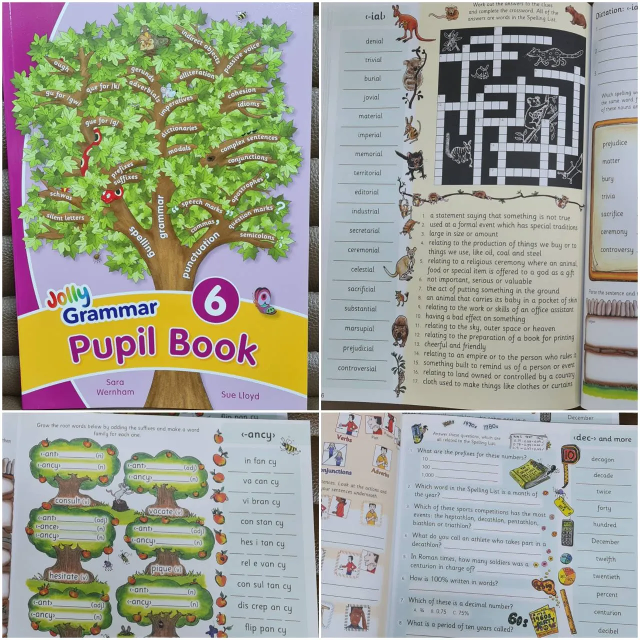 Set เฉพาะแบบฝึกหัด Jolly Grammar Pupil Book 1-6