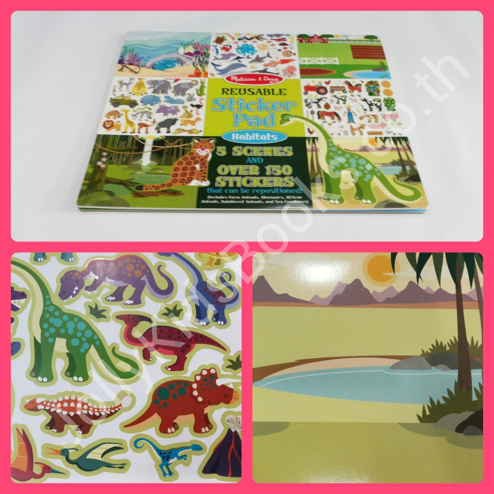 Reusable Sticker Pad Habitats