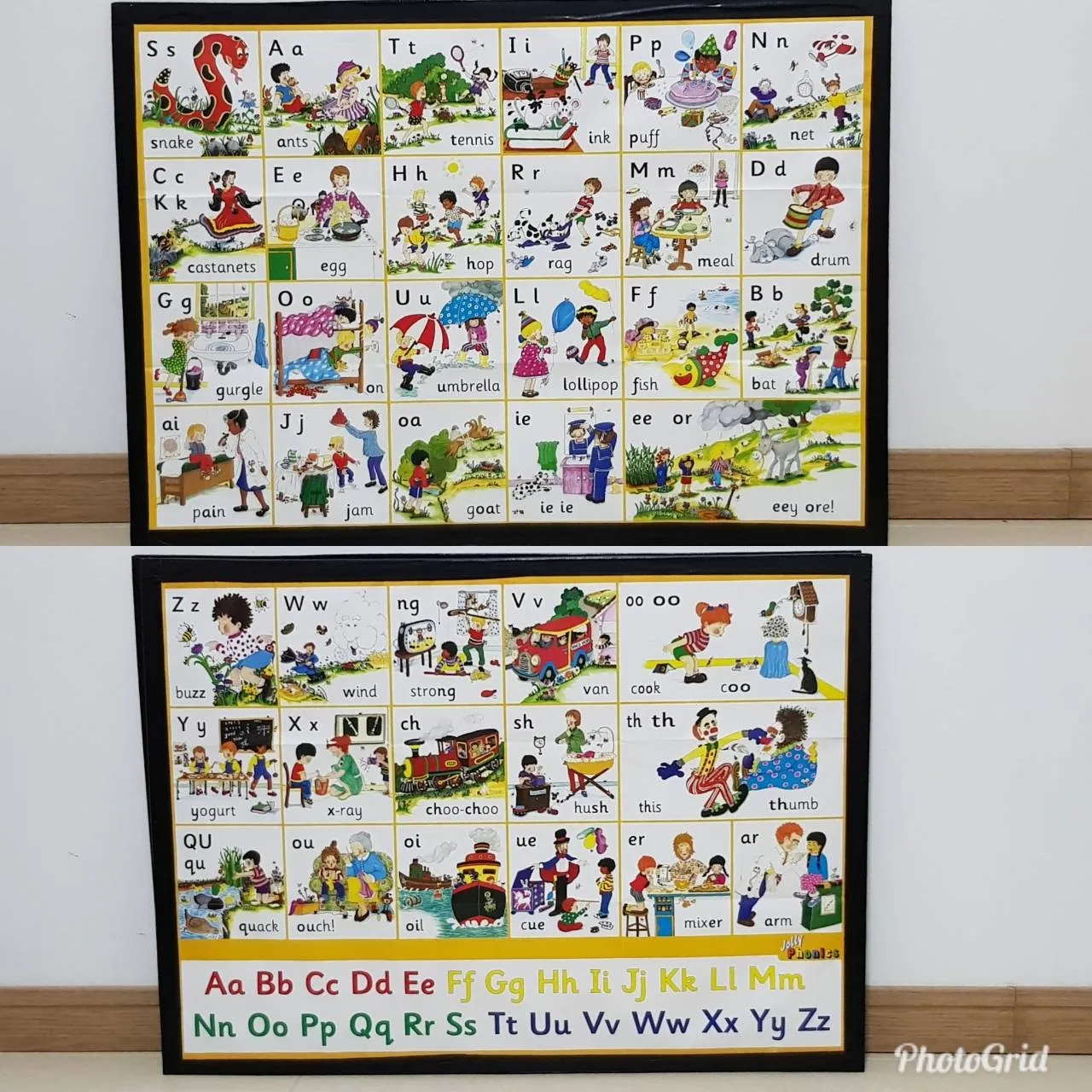 Jolly Phonics Letter Sound Wall Charts 2 sheets