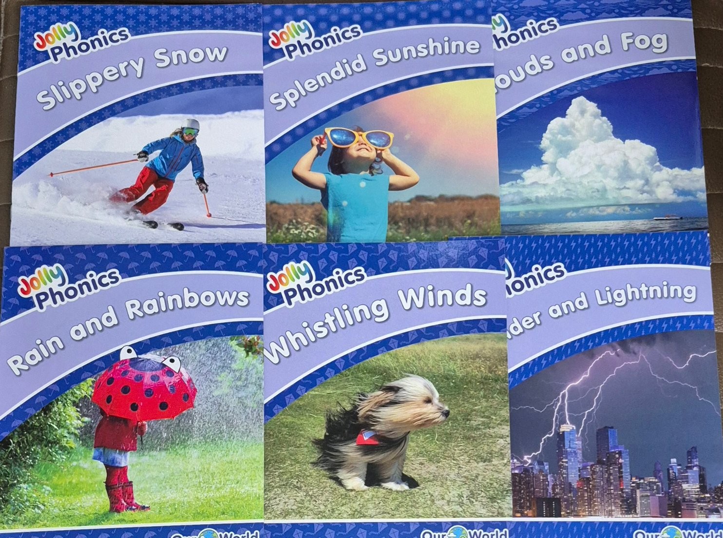 Our World Nonfiction, Blue Level Jolly Phonics Readers Level 4 (pack of 6): In Precursive letters