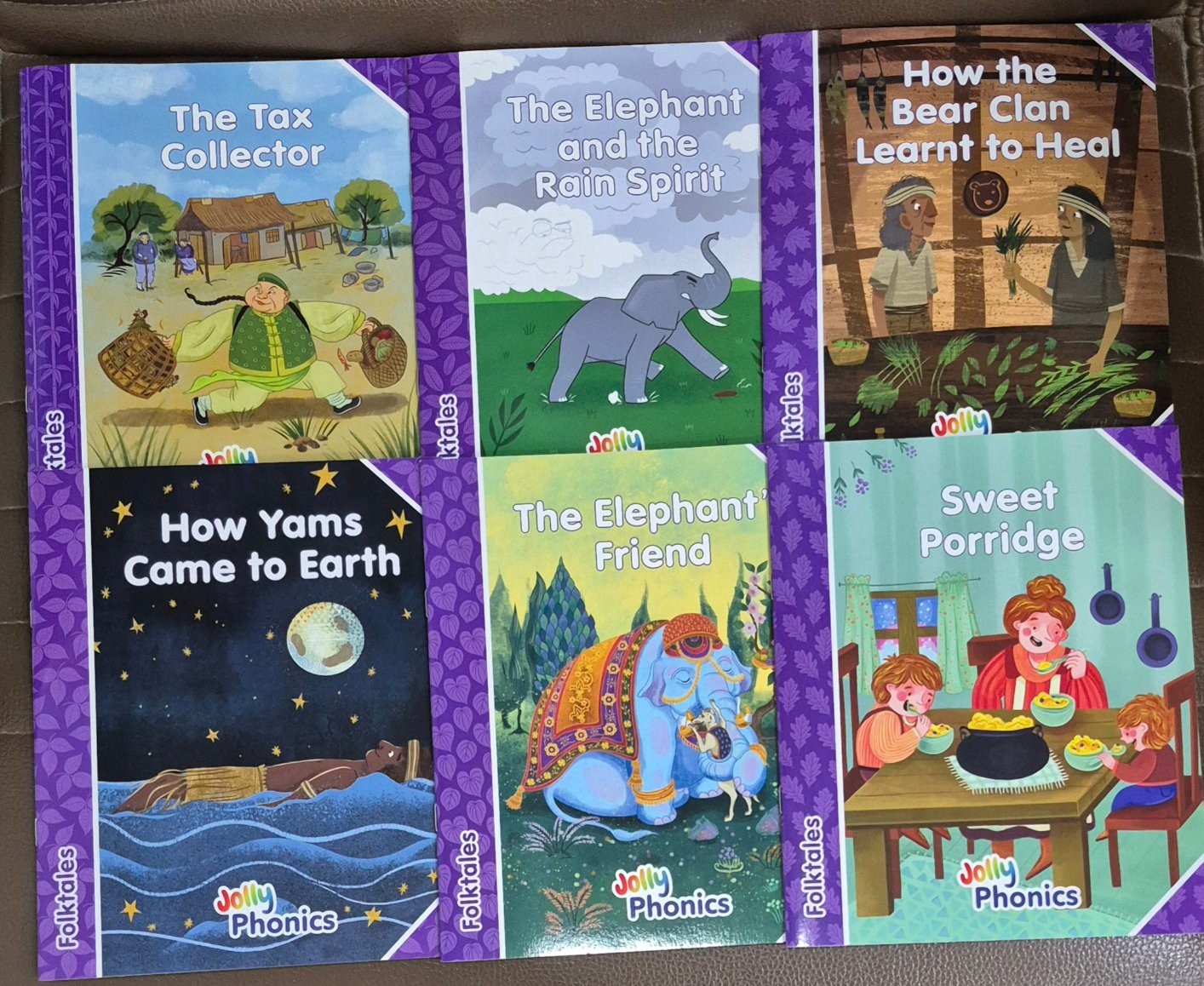 Jolly Phonics Purple Folktales Readers, Level 5 (pack of 6): In Precursive letters