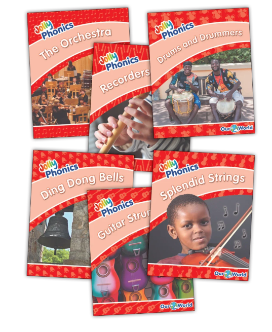 Our World Nonfiction, Red Level 1, Jolly Phonics Readers, (pack of 6): In Precursive letters