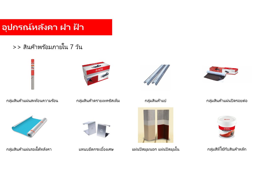 อุปกรณ์หลังคา SCG 1