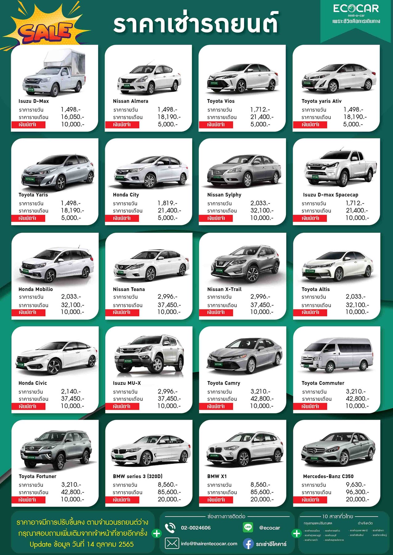 ราคาเช่ารถ-ECOCAR