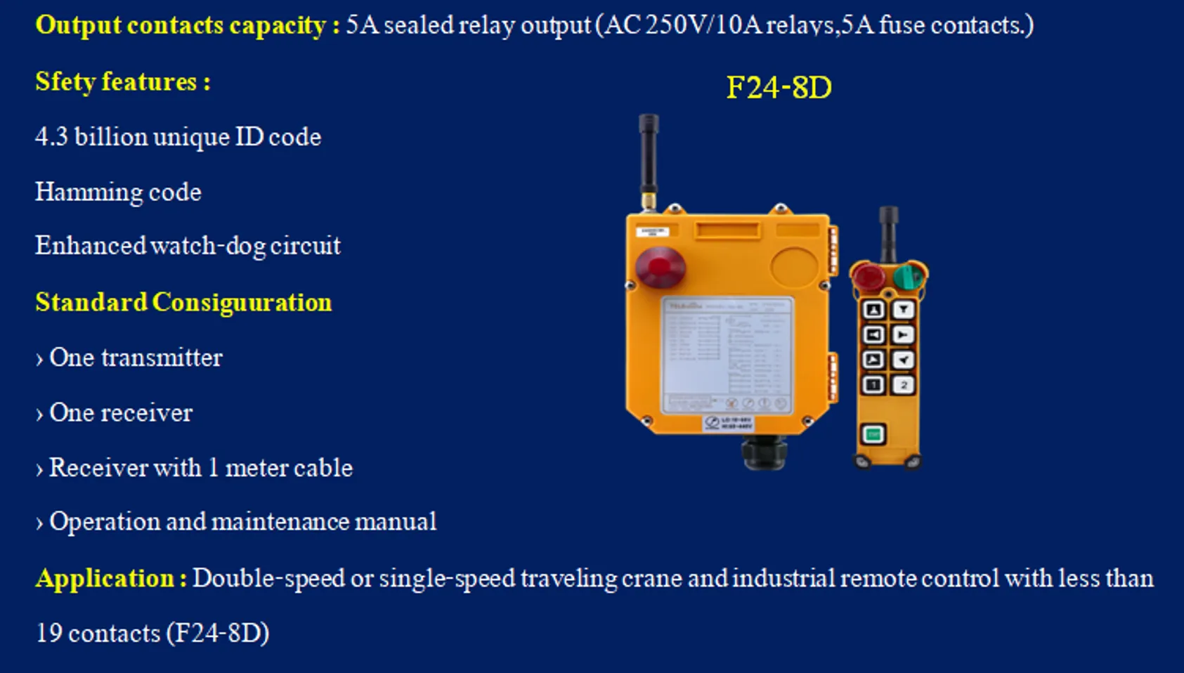 Tele Control Variations TELE CONTRL F24-8S