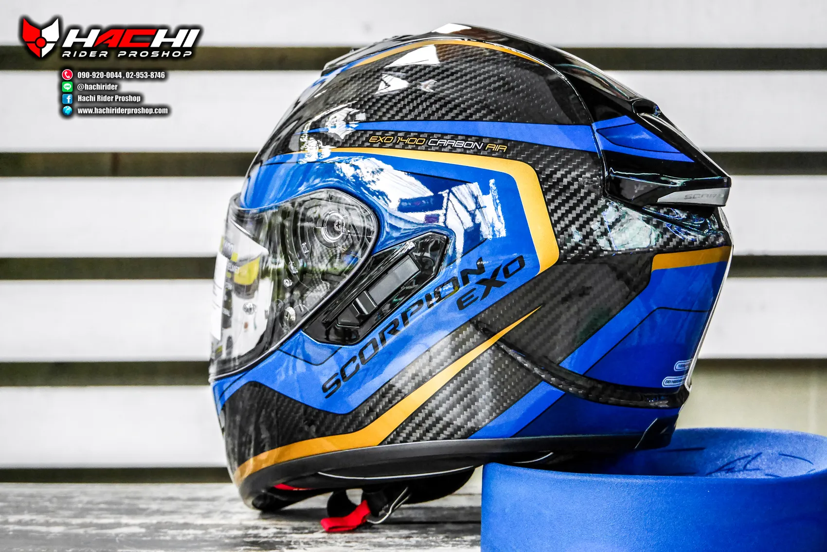 SCORPION EXO 1400 AIR CARBON Esprit Blue