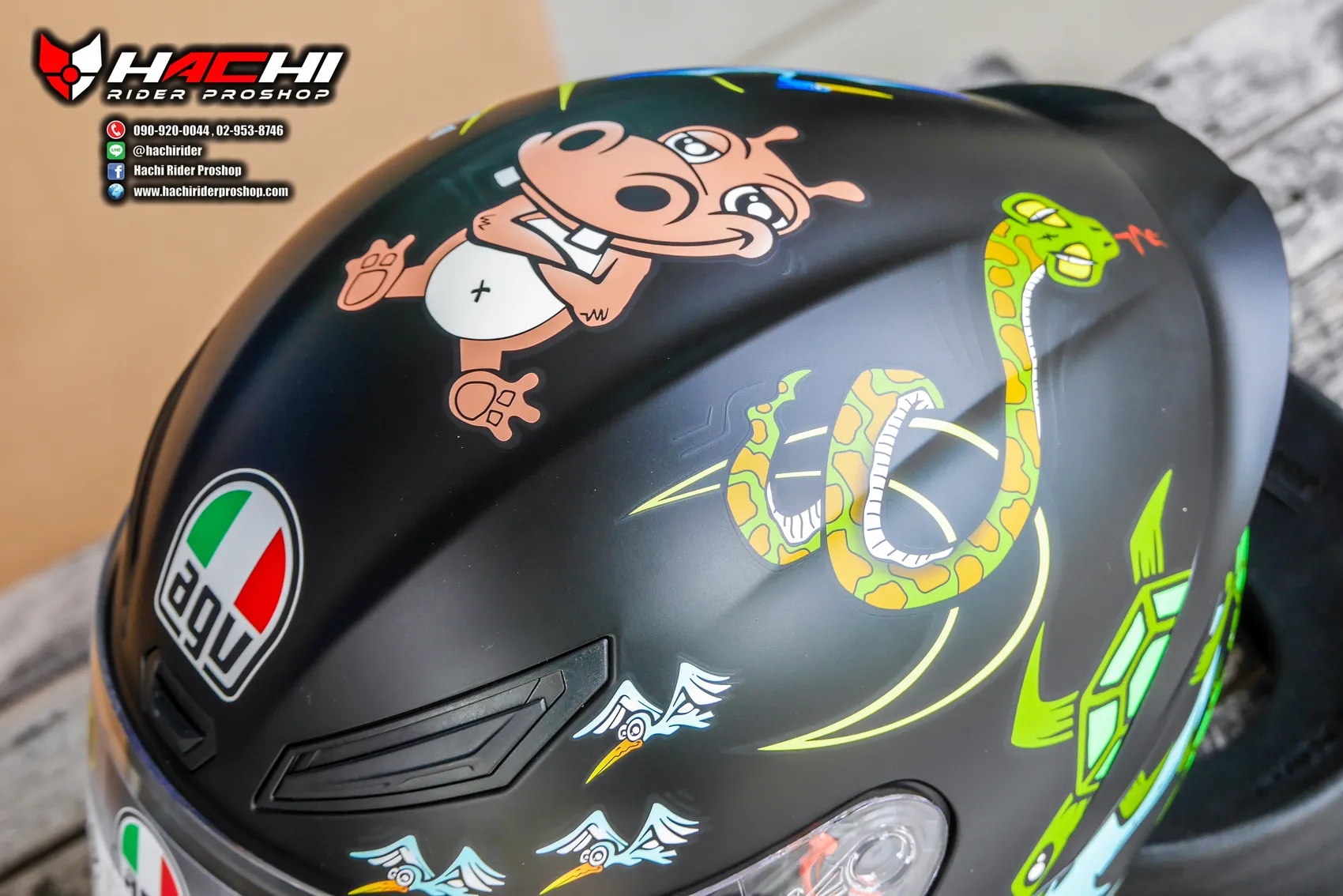 AGV: K1 - White Zoo Matt Black