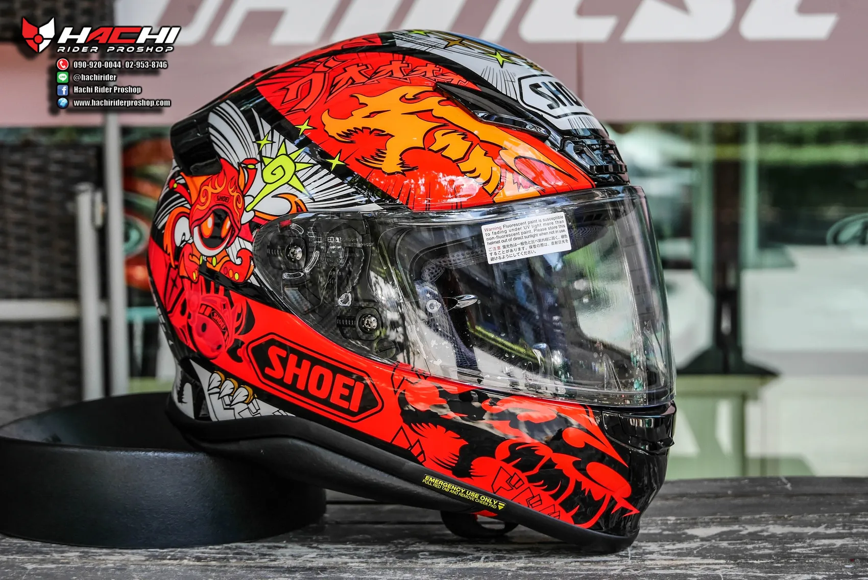 SHOEI ショウエイ　z-7用　スポイラー　ダークスモーク　レーシング SHOEI ショウエイ z-7用 スポイラー ダークブラック スモーク