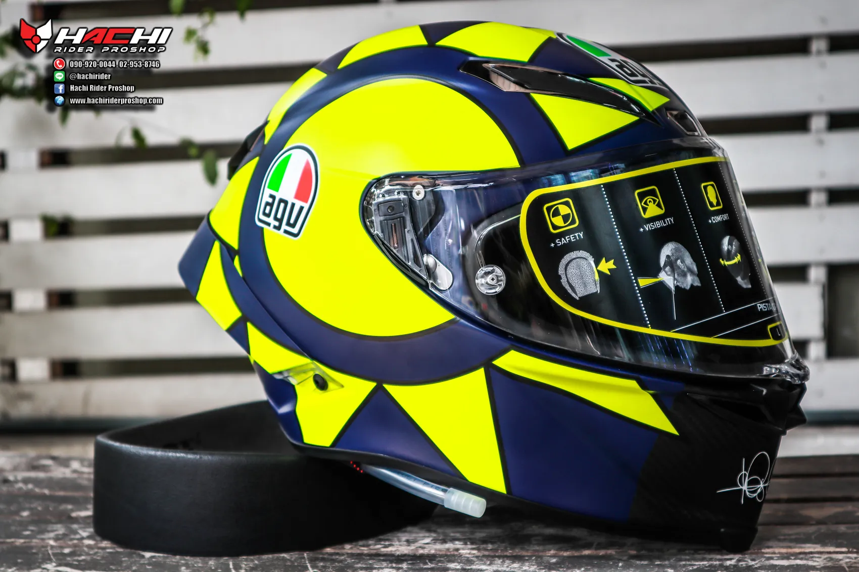 AGV Pista GP R Rossi Soleluna 2018