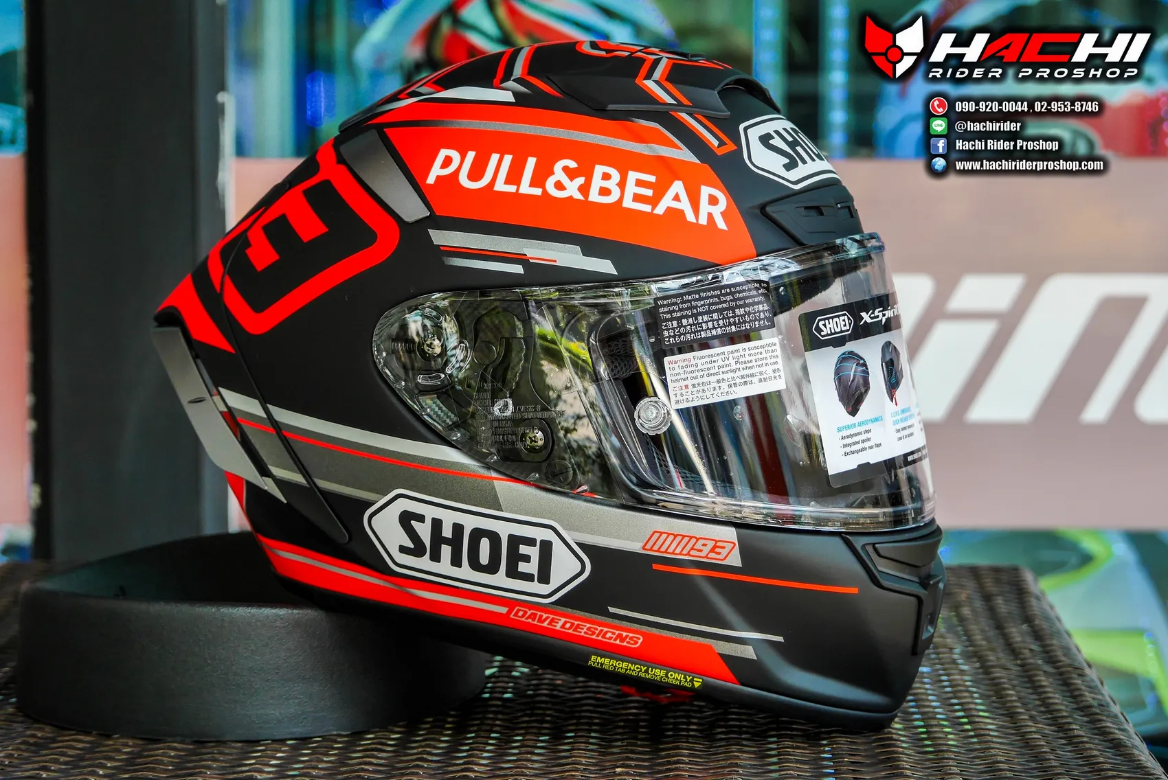 Shoei x spirit 3 marquez black concept best sale