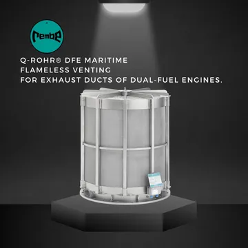 Q-Rohr®DFEMaritimeFlamelessventingforexhaustductsofDual-FuelEngines