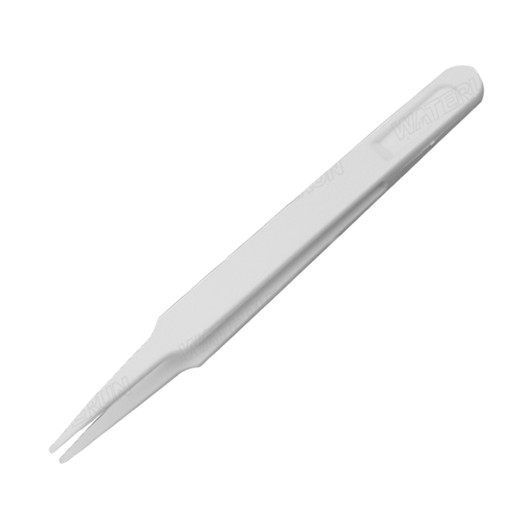 White plastic tweezers