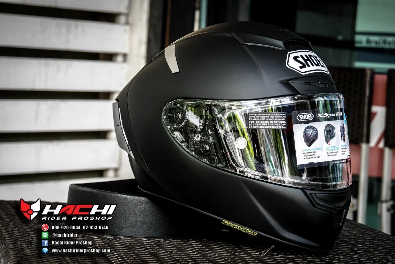 Shoei x spirit 3 top matt black