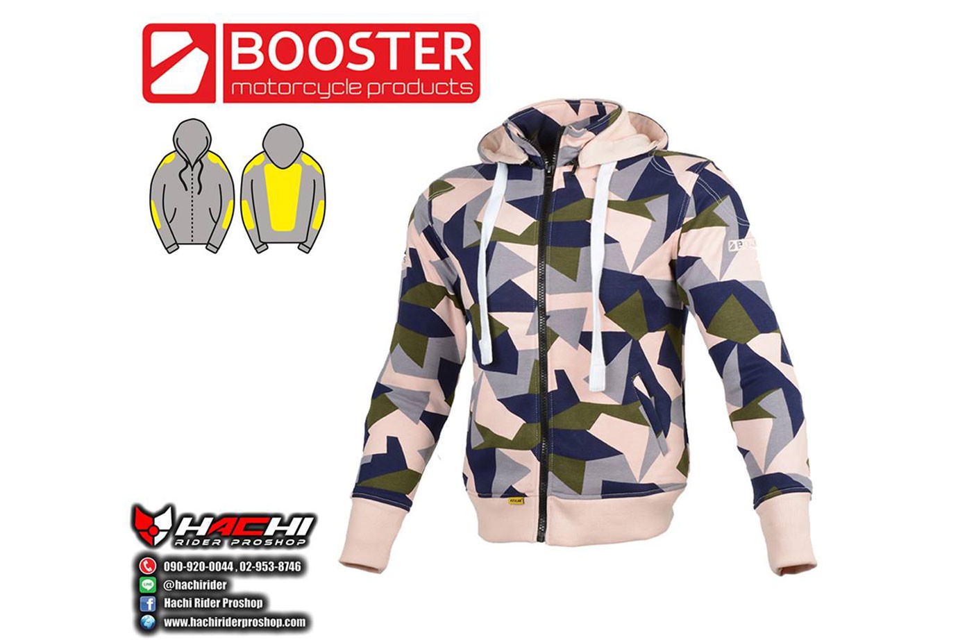 Booster motorcycle hoodie sale