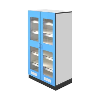 LABORATORYGLASSWARECABINETW1200D600H1800GLASS2DOORAIRGRILL