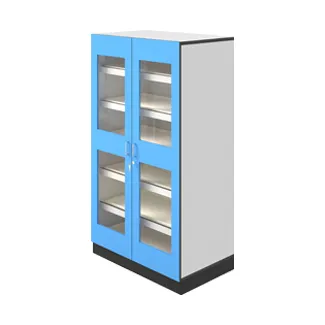 LABORATORYGLASSWARECABINETW1200D600H1800GLASS2DOOR