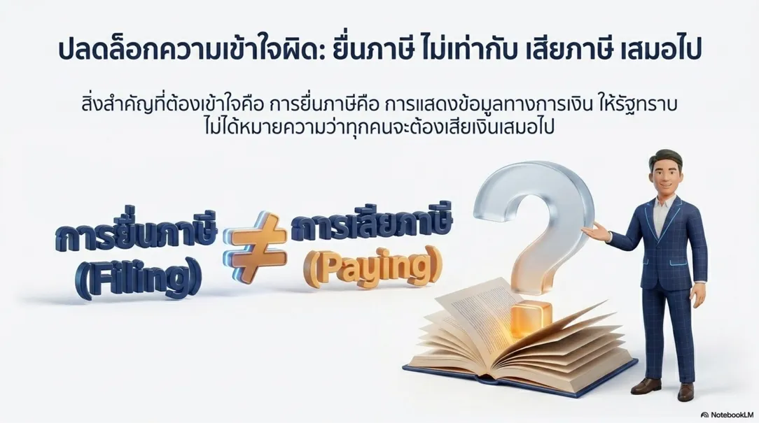 ไทย'ทุกคน'ต้องทำการยื่นภาษีเงินได้5