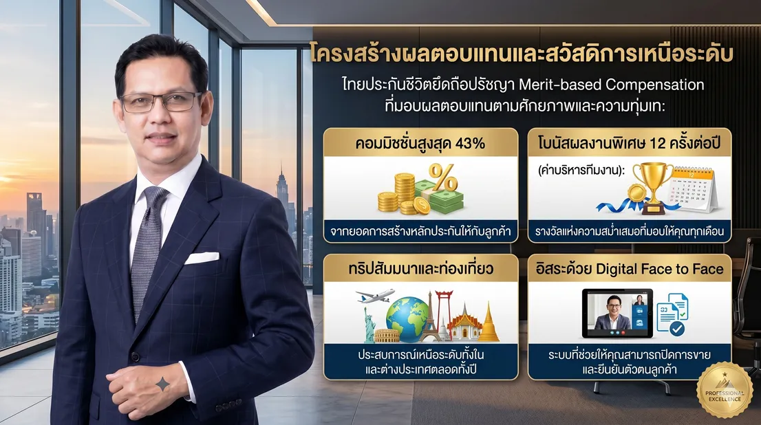 ผลตอบแทนตัวแทนไทยประกันชีวิต1