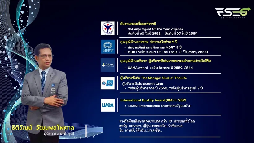 ธิติวัฒน์วัฒนพลไพศาลตัวแทนไทยประกันชีวิต