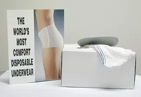 50pcs Non-Woven Disposable Bra Underwear Panties Spa Underwear for
