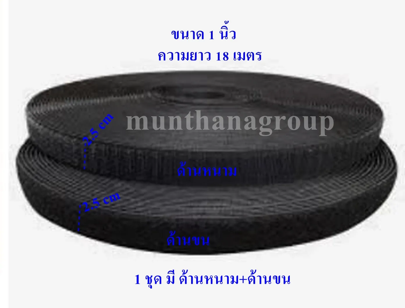 เมจิเทป 1 นิ้ว ดำ (18 เมตร)