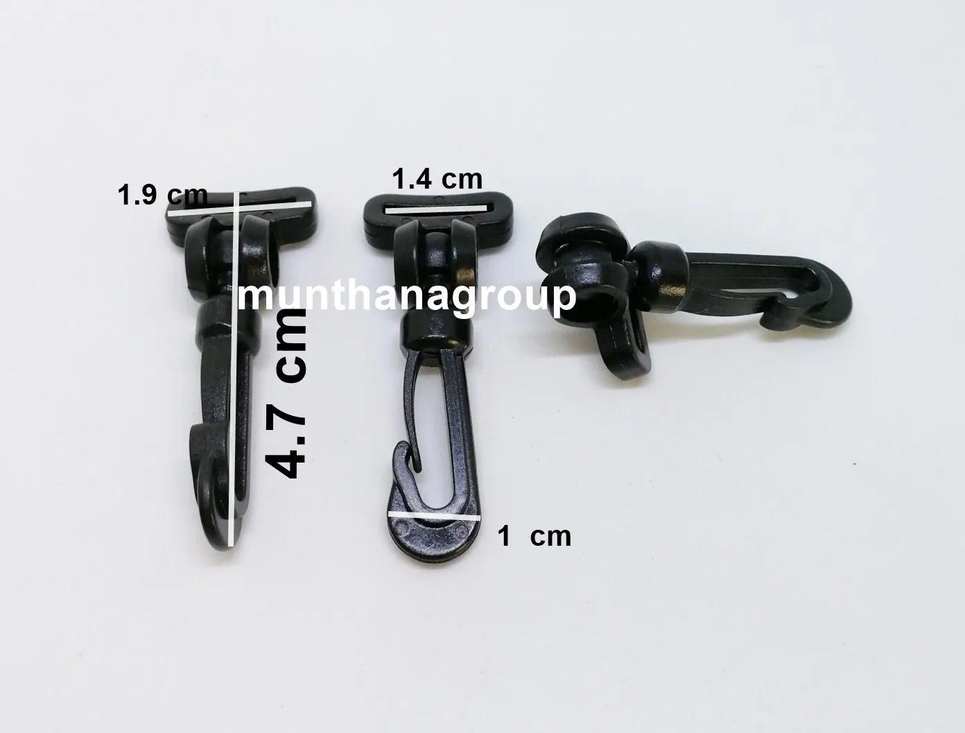 คอหมา 1.0  cm แบบหมุน (100 ชิ้น)