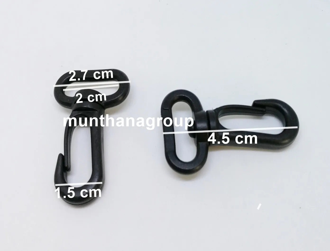 คอหมา 2.0 cm แบบหมุน (100 ชิ้น)