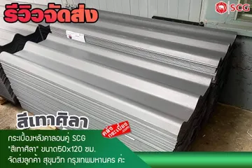 จัดส่งหลังคาลอนคู่scg
