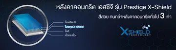 รูปประกอบกระเบื้องหลังคาเพรสทีจรุ่นX-Shiel