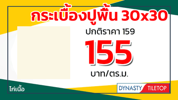 โปรพยกระเบื้องปูพื้น30x30ไดนาสตี้ไก่เนื้อ