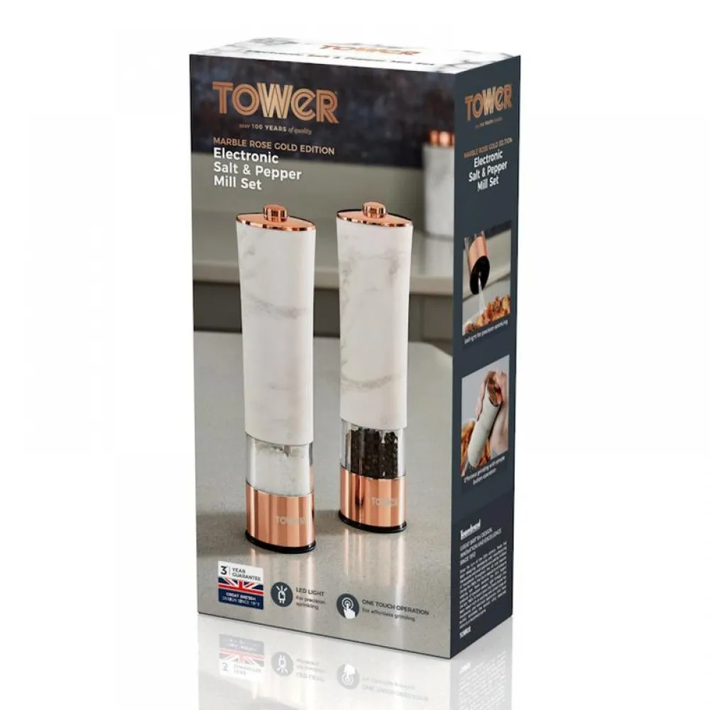 Tower-T847005WR-Electric-Salt-Pepper-Mill-Marble-Rose-Gold-Box(1)