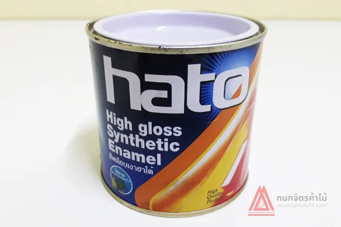 สีน้ำมันเคลือบเงาสีขาว-Hato